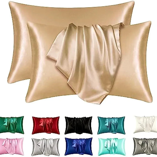 Silky Satin Bedtime Pillowcase Set